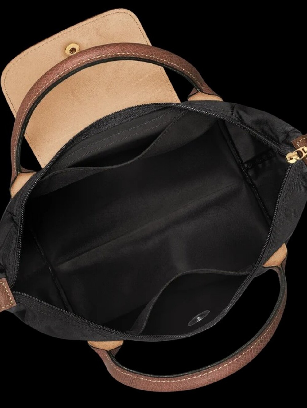 Longchamp Le Pliage Original S Handbag Black Recycled Canvas - Like New - Picture 3 of 11